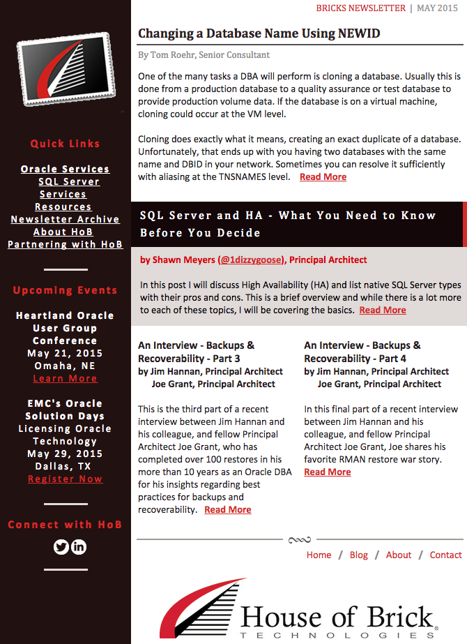 May 15 Newsletter
