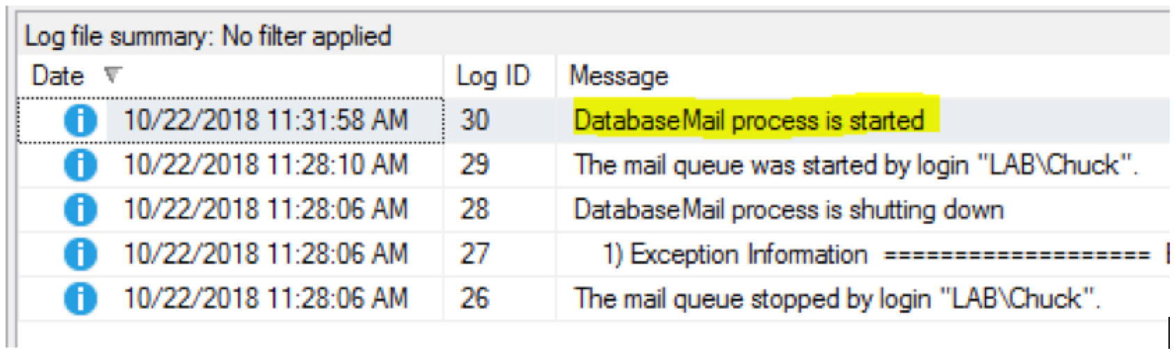 internal database error mailbird