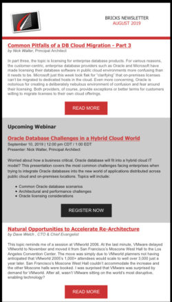 ORACLE DB CHALLENGES WEBINAR, NEW VMWORLD SESSIONS ADDED, AND MORE