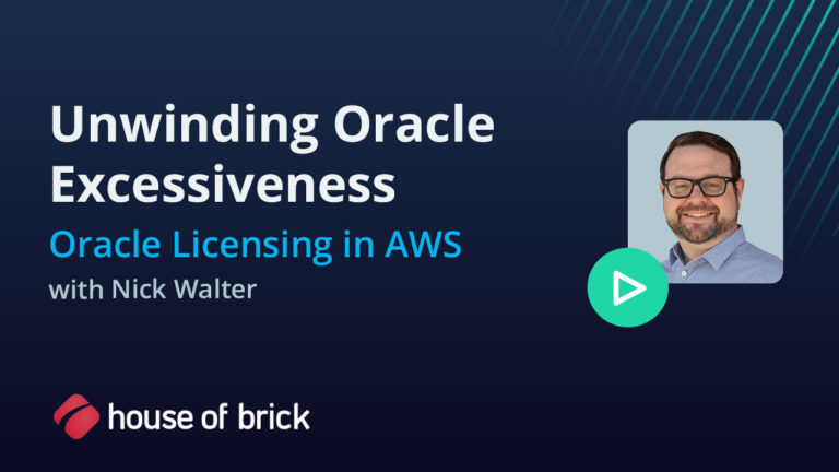 Oracle licensing in AWS